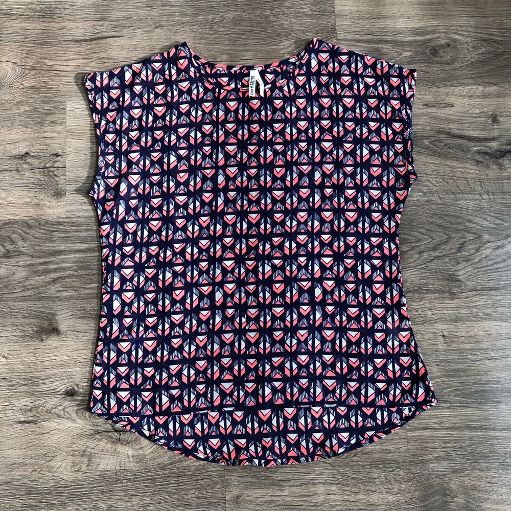 Colorful blouse.